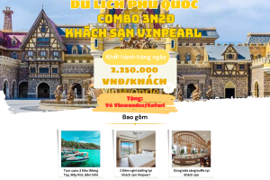 Combo 3n2đ nghỉ dưỡng Vinpearl Holiday